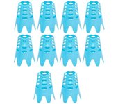10pcs Golf Mat Tees, Tees de simulador de golf, práctica para el campo de prácticas, hogar para el golf, azul L