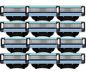 Recambios de cuchillas de 20 piezas, recambios manuales de cuchillas Mach 3 para recargas de cuchillas para hombre Mach 3 Como se muestra