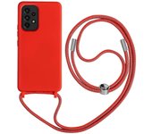 Samsung Galaxy A33 5G Funda de cordón Semirrígida 80cm Rojo