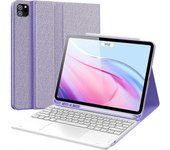 Werleo Funda con teclado táctil para iPad pro 12.9 2017 2015 2ª 1ª generación, funda de soporte inteligente con teclado magnético inalámbrico desmo...