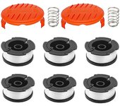 BLACK+DECKER A6481 Carrete + Línea de 6 paquetes para Reflex Strimmer