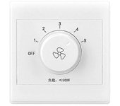 Ajuste Perilla continua Interruptor de control de velocidad Ventilador de techo Luz del gobernador encendida y apagada