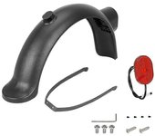 Para Xiaomi 4 Pro E-Scooter ABS Guardabarros de rueda trasera Luz trasera (con accesorio de instalación)