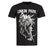 RockShark Linkin Park Camiseta Noir Flor Oscura Negro L