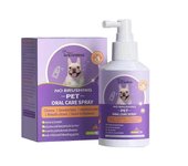 Spray Limpiador de Dientes para Perros Gatos Mascota Oral Mal Aliento Removedor de Placa 50ML 1pc