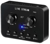 Tarjeta de sonido externa Auricular micrófono Webcast Live Broadcast Voice Changer