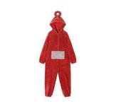 Inicio 4 Colores Teletubbies Cosplay Para Adultos Divertido Tinky Winky Anime Dipsy Laa-laa Po Soft Long Sleeves Piece Pijama Costume L red