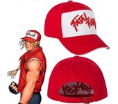 King Of Fighters Fatal Fury Terry Bogard Gorra de béisbol Cosplay Bordado Sombrero ajustable Unisex Accesorios de accesorios deportivos al aire libre