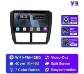 Redkid 2din Radio Android Car Radio Navi para Subaru Forester 3 SH Impreza 2007-2013 Auto Carplay Autoradio Navi Audio para Coches Y3 1G 16G