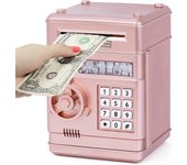 Hucha para niños de 3 a 12 años, Hucha electrónica, Hucha segura para niñas, niños, Contraseña, Dinero, Caja de ahorros de ahorro, para niñas, niño...