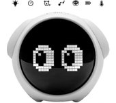 Reloj despertador inteligente para niños, reloj de despertador para niños pequeños con emoji, luz nocturna de reloj de despertador para niños con k...