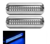 42led 10-30v Luz de navegación del barco Lámpara impermeable para yates subacuática Luces de señalización de navegación azul blanco universal para ...