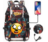Mikecrack Mochilas Niñas Niños Mochila escolar Bolsa portátil de gran capacidad Mochila de carga USB multifunción impermeable Tipo 6