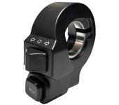 E-Bike 2 en 1 Bocina Señal de giro Botón de interruptor Bicicleta eléctrica Piezas Accesorios Motocicleta E-Bike E negro