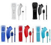 Compatible con Wii/Wii U Host Wii Left And Right Handles Wii Right Handles Wii Straight Handles Wii Tactile Handles Azul oscuro