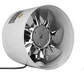 4 pulgadas / 6 pulgadas Ventilador de conducto en línea Booster Soplador de escape Ventilación de enfriamiento de aire Cuchillas de metal 4 Inch White