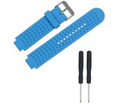 Unbrand Muñequera de repuesto de silicona macho para reloj GPS Garmin Forerunner 25 con herramientas Azul