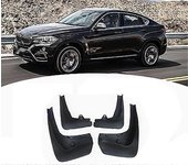 4 piezas de guardabarros de coche para BMW X6 F16 / 2015-2019,guardabarros guardabarros protectores contra salpicaduras,Par de kit de guardabarros ...