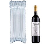 10 Pack Protector de botella de vino Envoltura de burbujas reutilizable Columna de aire inflable Bolsa de cojín Envoltura de burbujas Bolsas de vin...