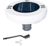 Ionizador solar de piscina Herramienta de limpieza de piscinas con energía solar Limpiador automático de piscinas Ionizador de piscinas