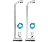 2x Pot Filler Kitchen Sink Faucet Wok Faucet Pot Mounted Pot Filler Faucet (300mm)