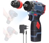 Taladro de litio 2 en 1 de 16,8 V Destornillador eléctrico multifunción Herramienta eléctrica de par de 45 Nm Motor sin escobillas  Multicolor 1pcs...