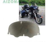 Parabrisas de ala de murciélago ahumado de motocicleta de 10 "para Harley Touring Electra Glide CVO Street Glide 1996-12 2013 Ultra Classic