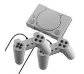 Mini consola de juegos ps1 Dos controladores de juegos Av Salida de video 620 juegos retro incorporados Admite dos jugadores Eu Plug [JKW]