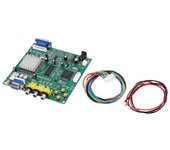 Gonbes GBS8200 CGA/EGA/YUV/RGB a VGA Salida Arcade Jamma Game HD Video Converter Board Monitor a LCD GBS-8200 verde