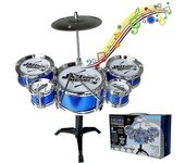 Batería para niños - Kit de batería de jazz 5 tambores con baquetas Taburete de platillos