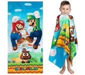 Niños, Niños, Niñas, Personajes de dibujos animados, Toalla de playa, Piscina, Baño de verano, Toallas de ducha, 24'x 48', WHBYV Mario