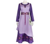 Película Deseo Asha Cosplay Disfraz Dibujos Animados Adulto Púrpura Princesa Vestido Sirvienta Uniforme Halloween Mascarada Fiesta Mujer Ropa un ju...