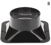 Conector de manguera de ventilador de conducto de brida larga de 100-150 mm Adaptador de ventilación de aire para campana de cocina Tubo de ventila...