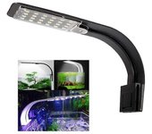 Lámpara LED de luz de acuario Iluminación de nanoclip blanca y azul para plantas de peces 23-50 cm