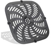 Sartén de parrilla de repuesto de freidora de aire, accesorios de freidora de aire para RJ38-SQSS-8T-D, 8QT antiadherente extraíble G Negro