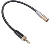 Cable de micrófono de audio Rosca interna 3.5MM macho a MINI XLR 3PIN Cable adaptador para cámara SLR Cable de audio BlackGoldSilver