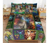 The Legend of Zelda Funda nórdica de cama Juegos de ropa de cama de microfibra Impresos en 3D Juegos de edredón ligeros de 3 piezas, 1 funda nórdic...