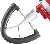 Augro Batidor plano para batidora de pie KitchenAid, batidor plano de borde flexible, accesorios de batidora artesanal KitchenAid4.5-5 cuartos