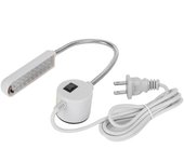 Lámpara de cuello de cisne de trabajo ligero de máquina de coser 30LED con base magnética US Plug AC110-250V