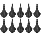 202410pcs Puntas de flecha de tiro con arco de nylon con tornillos desmontables para juegos de disparos al aire libre