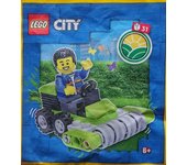 Pack LEGO City Worker con Cortacésped Paquete de Papel Metálico 952303 (Embolsado)