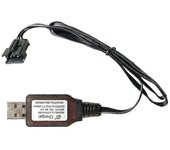 7.4v 3.7v X2 Cargador Sm-4p Li-ion Batería eléctrica Rc Juguetes Coche Barco Cable USB