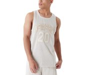 Camiseta sin mangas New Era Poly Mesh - LOGOTIPO DE LA MARCA beige piedra L