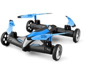 Despeje de drones Aviones voladores de drones cuadricóptero aire-tierra con coche de control remoto con 360Rolling, luces LED de velocidad Azul