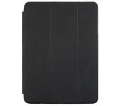 Para iPad Air 2 Funda de cuero natural de 3 pliegues Negro