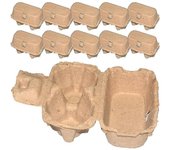 Paquete de 25 paquetes domésticos de pulpa de cartón de huevo vacío pulpa de cartón de huevo contenedor de huevo