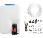 Lavadora de parabrisas universal para automóvil Lavadora de bomba Depósito de líquido Kit de botella Sistema de lavadora con chorro de bomba