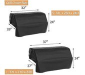 32-37 pulgadas Grill Cover Island Bbq Built-in Grill Top Cover Heavy Duty Waterproof Barbecue Gas Grill Cover Wat