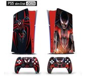 Heyone Pegatina PS5slim Consola de juegos PS5 Pegatina de la versión de la unidad óptica PS5S Paquete completo Host Pegatina del hombre arañaDisk-0029