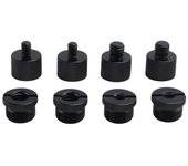 Juego de adaptador de rosca de soporte de micrófono de 8 piezas, rosca de adaptador de tornillo de 5/8 hembra a 3/8 macho y 3/8 hembra a 5/8 macho ...